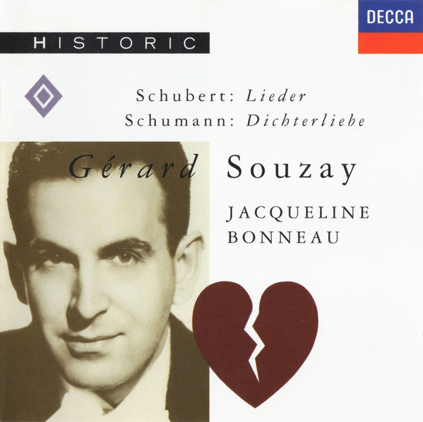 Gérard Souzay, Jacqueline Bonneau : Schubert: Lieder / Schumann: Dichterliebe (CD, Album, Mono)