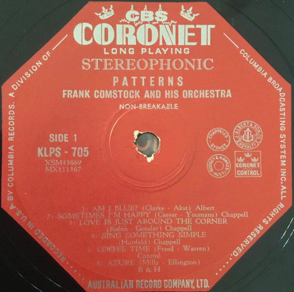 Frank Comstock And His Orchestra : Patterns (LP, Album)