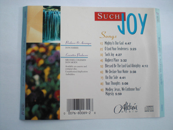 Alleluia Worship Band : Such Joy (CD, Album)