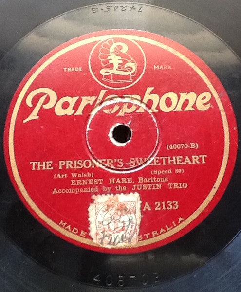 Ernest Hare : Lay My Head Beneath A Rose / The Prisoner's Sweetheart (Shellac, 10", 80 RPM)