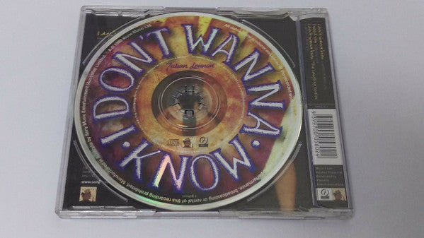 Julian Lennon : I Don't Wanna Know (CD, Single, Enh)