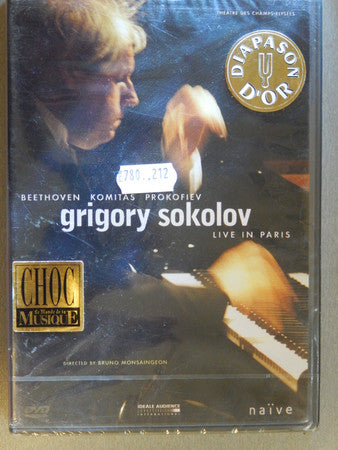 Grigory Sokolov, Ludwig van Beethoven, Komitas, Sergei Prokofiev : Live In Paris (DVD-V)