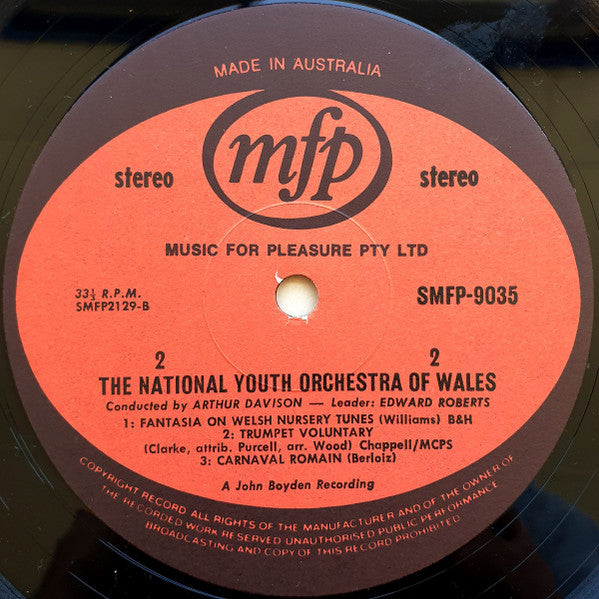 National Youth Orchestra Of Wales : Finlandia (LP)