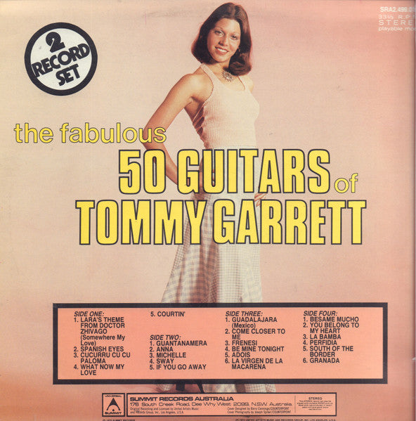 The 50 Guitars Of Tommy Garrett : The Fabulous 50 Guitars Of Tommy Garrett (2xLP, Comp)