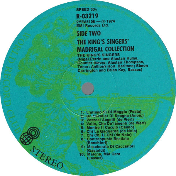 The King's Singers : Madrigal Collection (LP, Album, Club, RE)