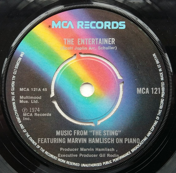 Marvin Hamlisch : The Entertainer (7", Single)