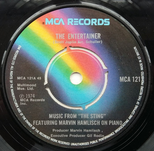 Marvin Hamlisch : The Entertainer (7", Single)