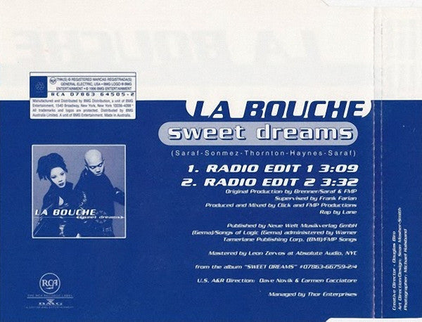 La Bouche : Sweet Dreams (CD, Single)