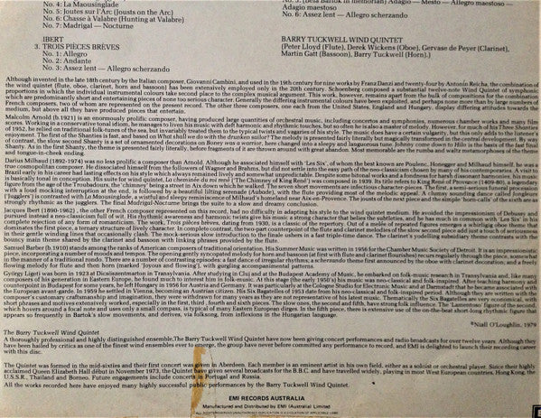 The Barry Tuckwell Wind Quintet : The Barry Tuckwell Wind Quintet (LP, Album)