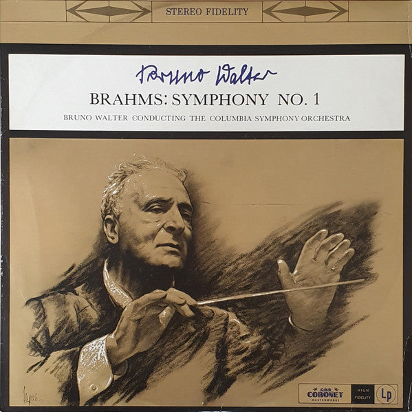 Brahms* - Bruno Walter Conducting The Columbia Symphony Orchestra : Symphony No. 1 (LP)