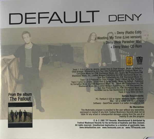 Default (4) : Deny (CD-ROM, Single, Enh)