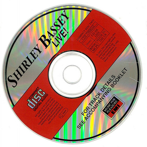 Shirley Bassey : Shirley Bassey Live (2xCD, Comp)