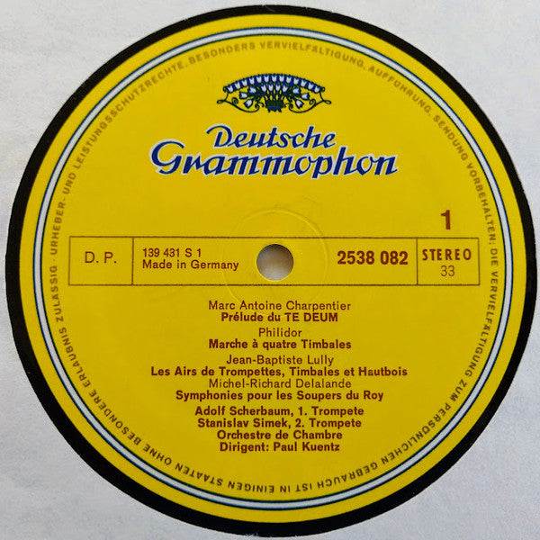Adolf Scherbaum, Stanislav Šimek, Orchestre De Chambre*, Paul Kuentz : Trompetenklänge Aus Frankreich (LP, Album, RE)