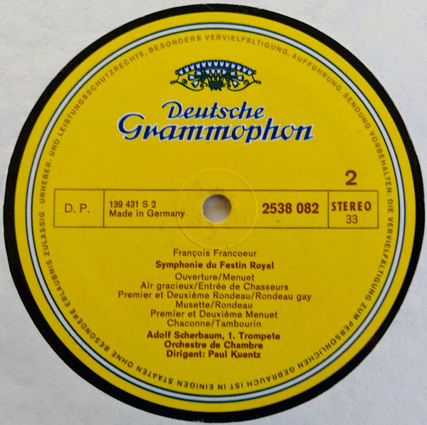 Adolf Scherbaum, Stanislav Šimek, Orchestre De Chambre*, Paul Kuentz : Trompetenklänge Aus Frankreich (LP, Album, RE)