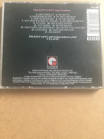 Felicity Lott, Graham Johnson (2), Schubert* : Felicity Lott Sings Schubert (CD, Album)