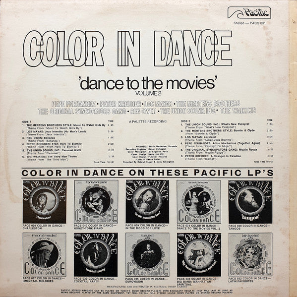 Various : Dance To The Movies (Volume 2) (LP, Comp)