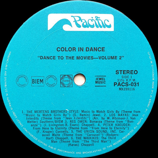 Various : Dance To The Movies (Volume 2) (LP, Comp)