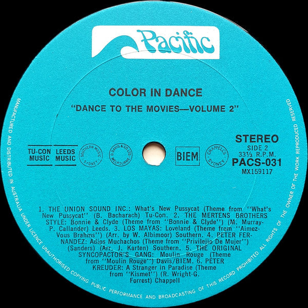 Various : Dance To The Movies (Volume 2) (LP, Comp)