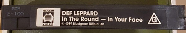 Def Leppard : In The Round In Your Face (VHS, PAL)