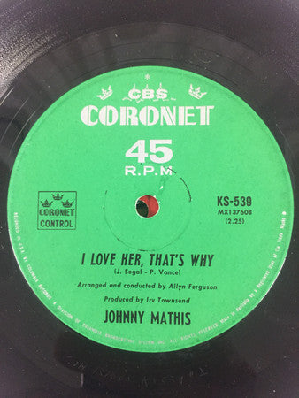 Johnny Mathis : Gina (7", Single)