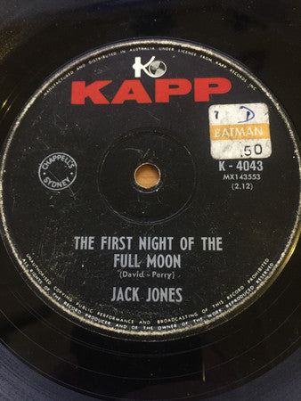 Jack Jones : The First Night Of The Full Moon / Far Away (7", Single)