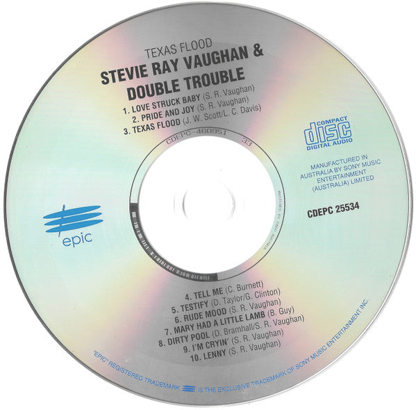 Stevie Ray Vaughan And Double Trouble* : Texas Flood (CD, Album, RE)