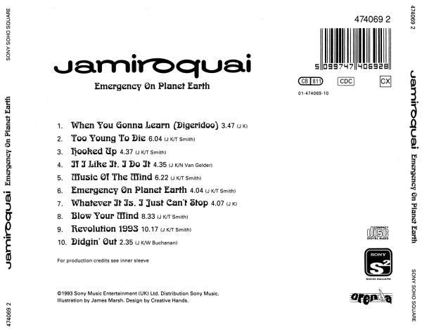 Jamiroquai : Emergency On Planet Earth (CD, Album, RP)