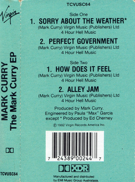 Mark Curry (2) : The Mark Curry E.P. (Cass, EP)