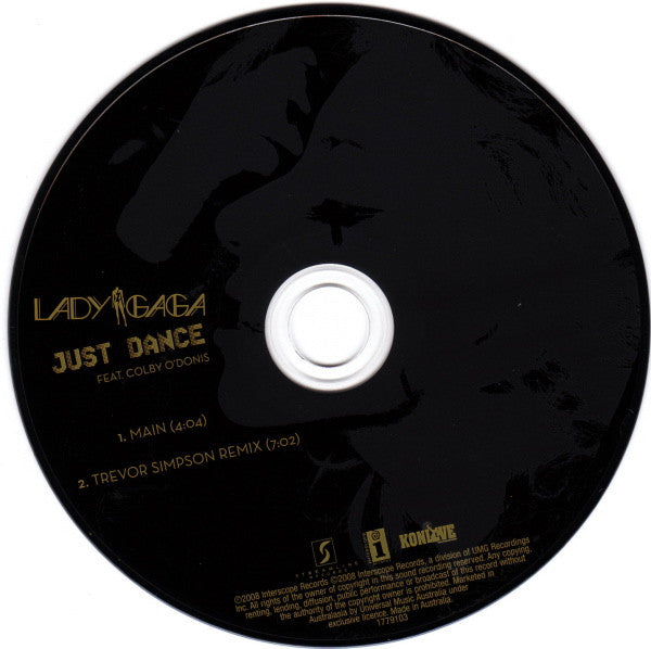 Lady Gaga Featuring Colby O'Donis : Just Dance (CD, Single)