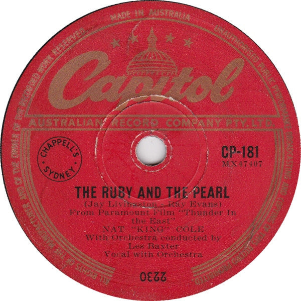 Nat "King" Cole* : Faith Can Move Mountains / The Ruby And The Pearl (Shellac, 10")