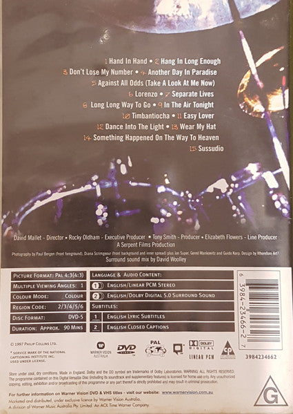 Phil Collins : Live And Loose In Paris (DVD-V)