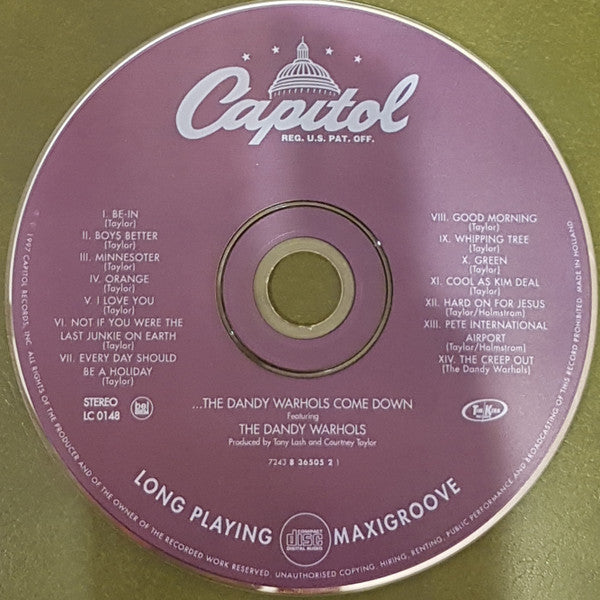 The Dandy Warhols : ...The Dandy Warhols Come Down (CD, Album, RE, Reg)