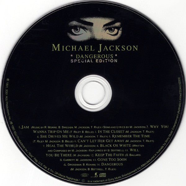 Michael Jackson : Dangerous (CD, Album, RE, RM, S/Edition)