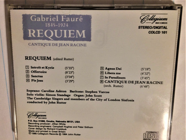 Gabriel Fauré : Requiem (CD)