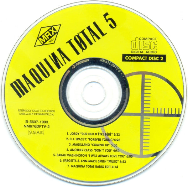 Various : Maquina Total 5 (2xCD, Comp, P/Mixed)