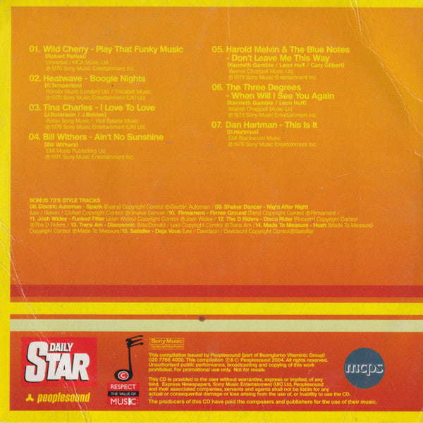 Various : Ultimate Seventies Collection Vol 2. (CD, Comp, Promo)
