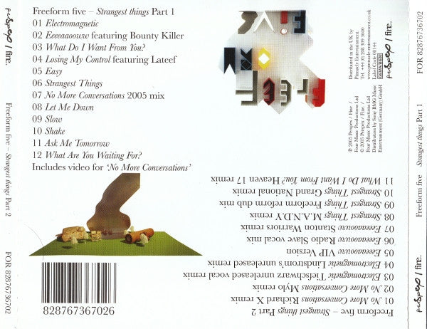 Freeform Five : Strangest Things Parts 1 & 2 (CD, Album, Enh + CD, Comp)
