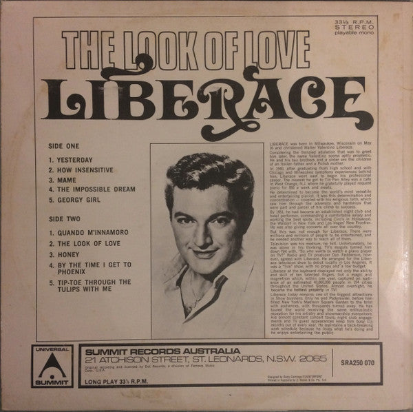 Liberace : The Look Of Love (LP, Comp)