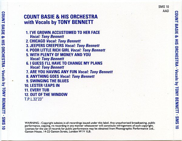 Count Basie Orchestra With Vocals By Tony Bennett : Bennett Basie (CD, Comp)
