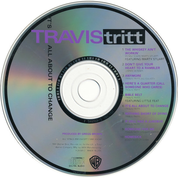 Travis Tritt : It's All About To Change (CD, Album, ARC)