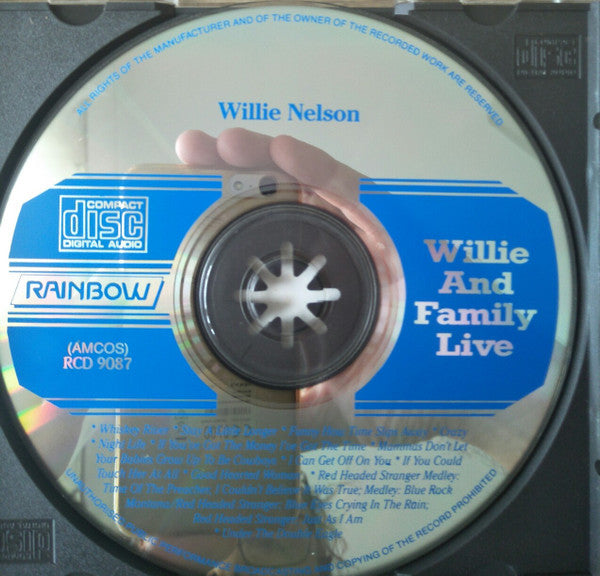 Willie Nelson : Willie And Family Live (CD, Album)