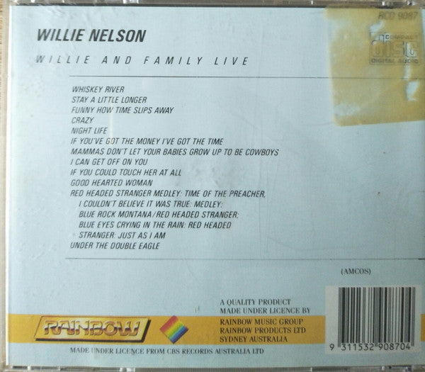 Willie Nelson : Willie And Family Live (CD, Album)