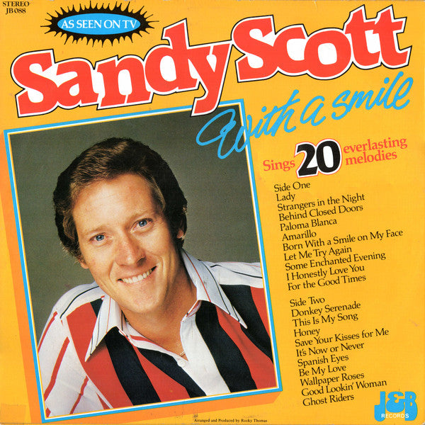 Sandy Scott (2) : With A Smile (LP, Album, Comp)