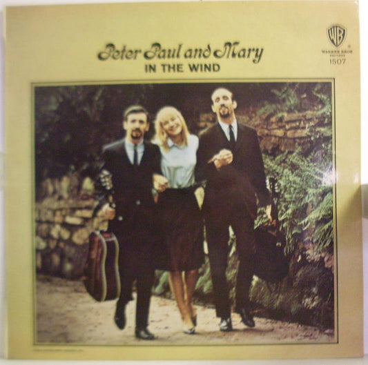 Peter, Paul & Mary : In The Wind (LP, Album, Mono, RP, Gol)