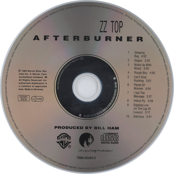 ZZ Top : Afterburner (CD, Album, RP)