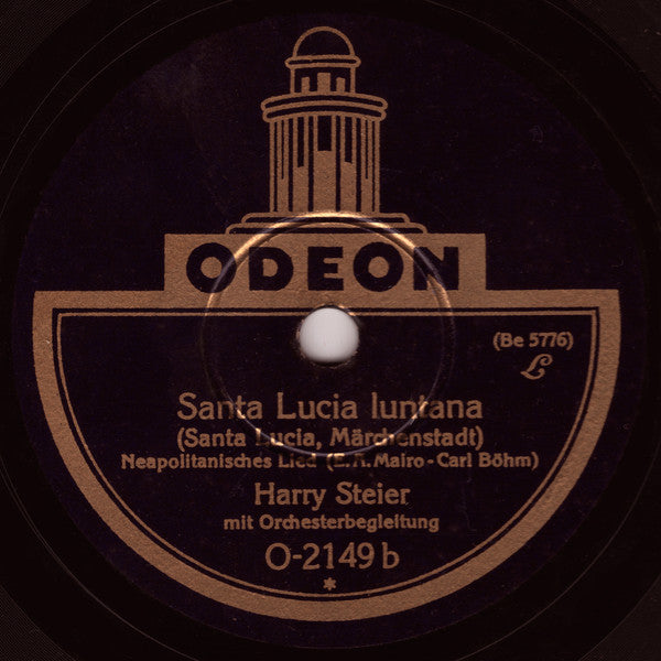 Harry Steier : Serenata / Santa Lucia Luntana (Shellac, 10")