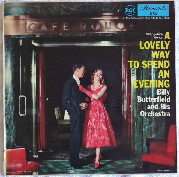 Billy Butterfield And His Orchestra : A Lovely Way To Spend An Evening (LP, Album, Mono)