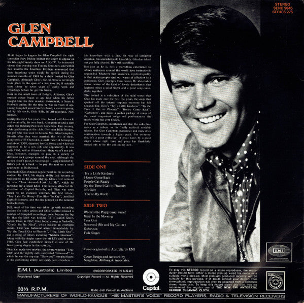 Glen Campbell : Glen Campbell Country (LP, Comp, Gre)