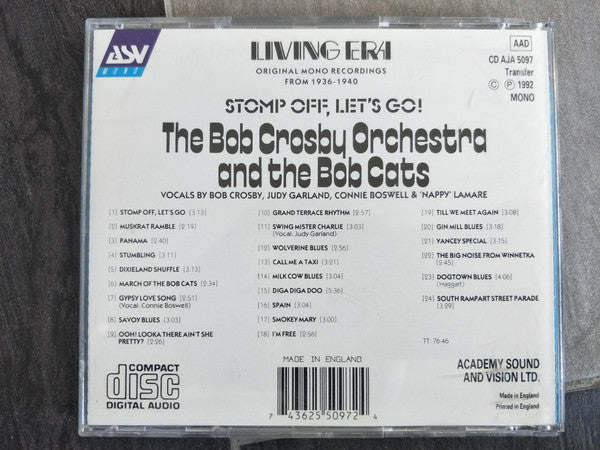 The Bob Crosby Orchestra* And The Bob Cats* : Stomp Off, Let's Go! (CD, Album)