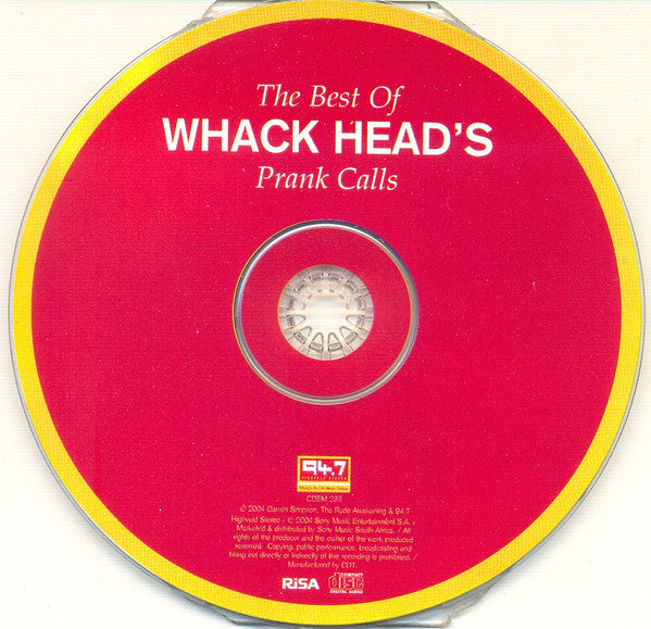 Whackhead Simpson* : The Best Of Whack Head's Prank Calls (CD, Comp)